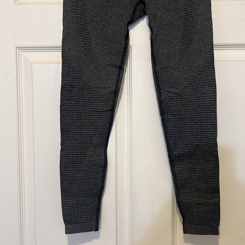 Gymshark Charcoal Textured Leggings